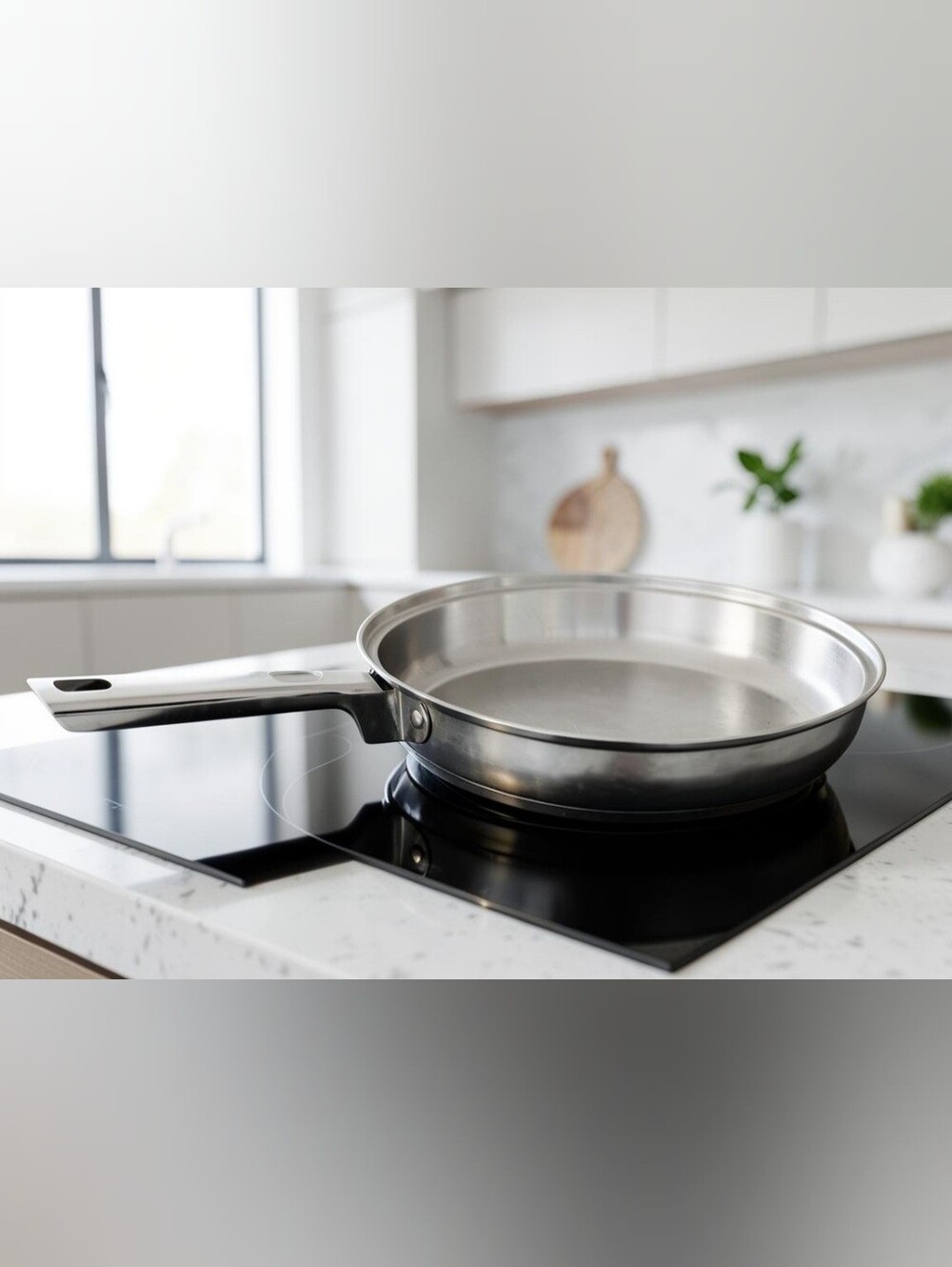 Heuck Classics Cookware Line 10" Stainless Steel Collection Skillet Pan W / Logo
